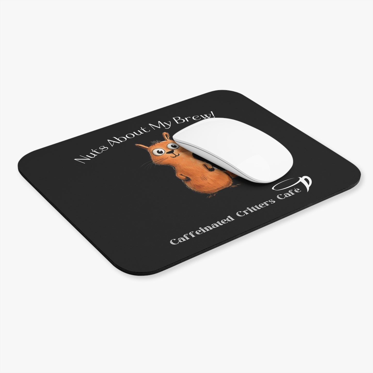 Motivational Nutty Squirrel Work/Play (Rectangle) Mouse Pad