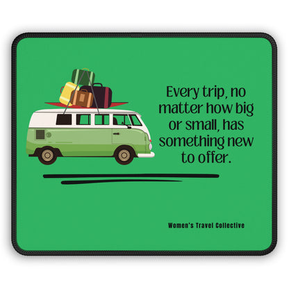 9”x7” Anti-Slip Mouse Pad, Travel Inspired Quote & Design