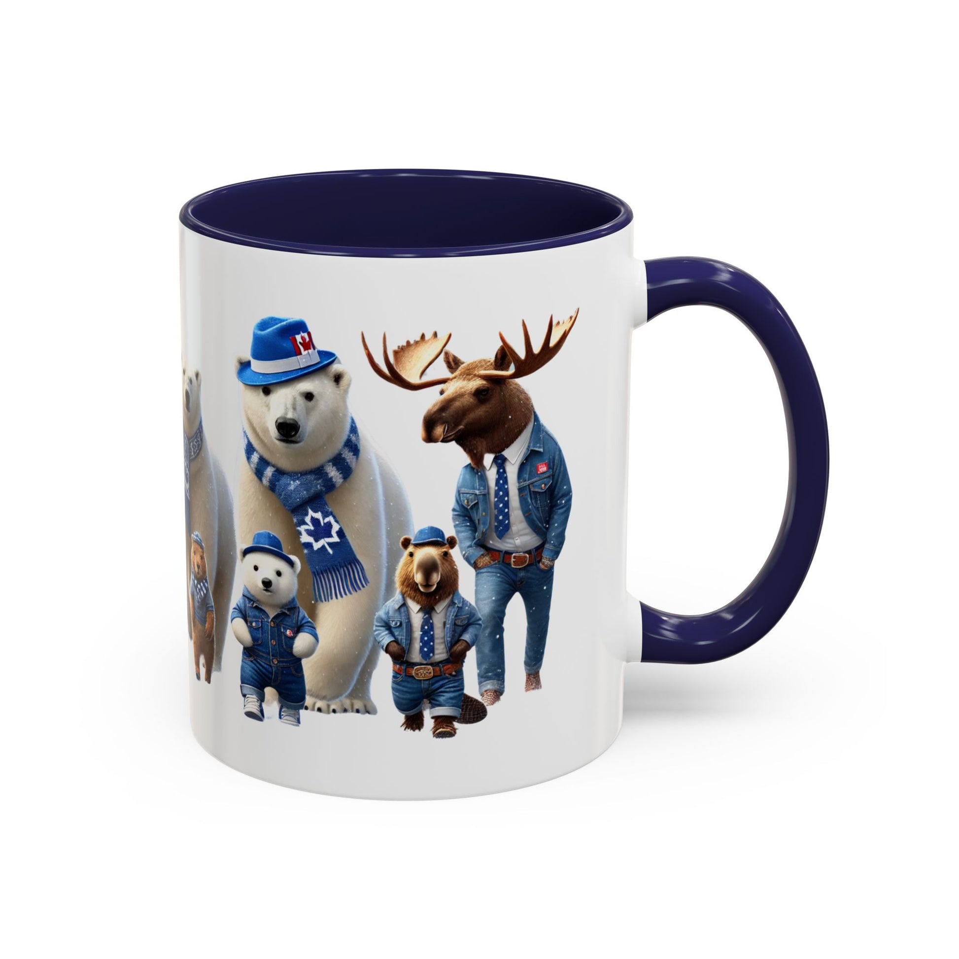 Mug with Canadiana Tuxedo Wild Animals