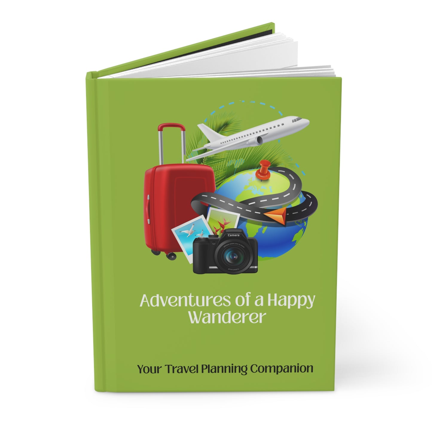 Happy Wanderer / GreenTravel Notebook, Hardcover, Perforated Pages