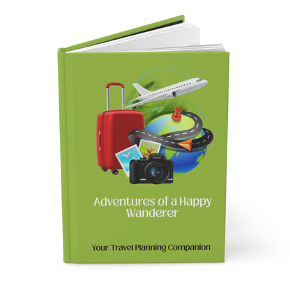Happy Wanderer / GreenTravel Notebook, Hardcover, Perforated Pages