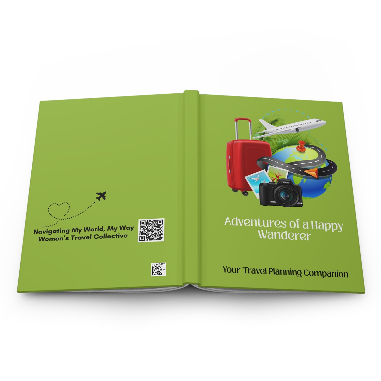 Happy Wanderer / GreenTravel Notebook, Hardcover, Perforated Pages