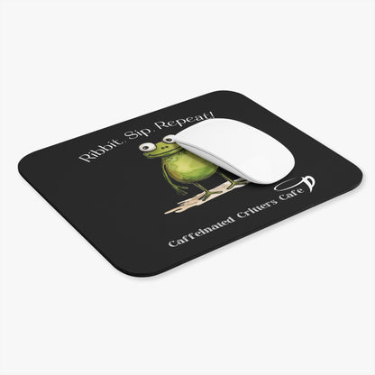 Motivational Froggy Fun Work/Play (Rectangle) Mouse Pad