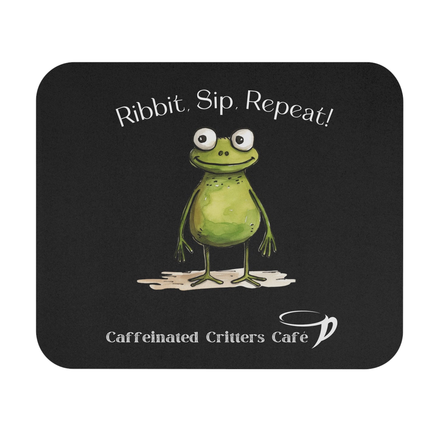 Motivational Froggy Fun Work/Play (Rectangle) Mouse Pad