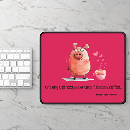 9”x7” Anti-Slip Mouse Pad, Travel Inspired Quote & Design