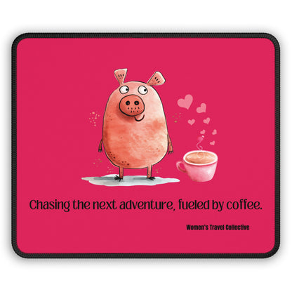 9”x7” Anti-Slip Mouse Pad, Travel Inspired Quote & Design