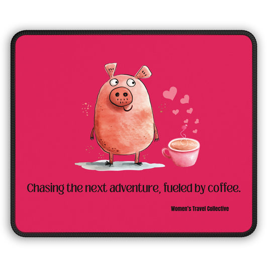 9”x7” Anti-Slip Mouse Pad, Travel Inspired Quote & Design