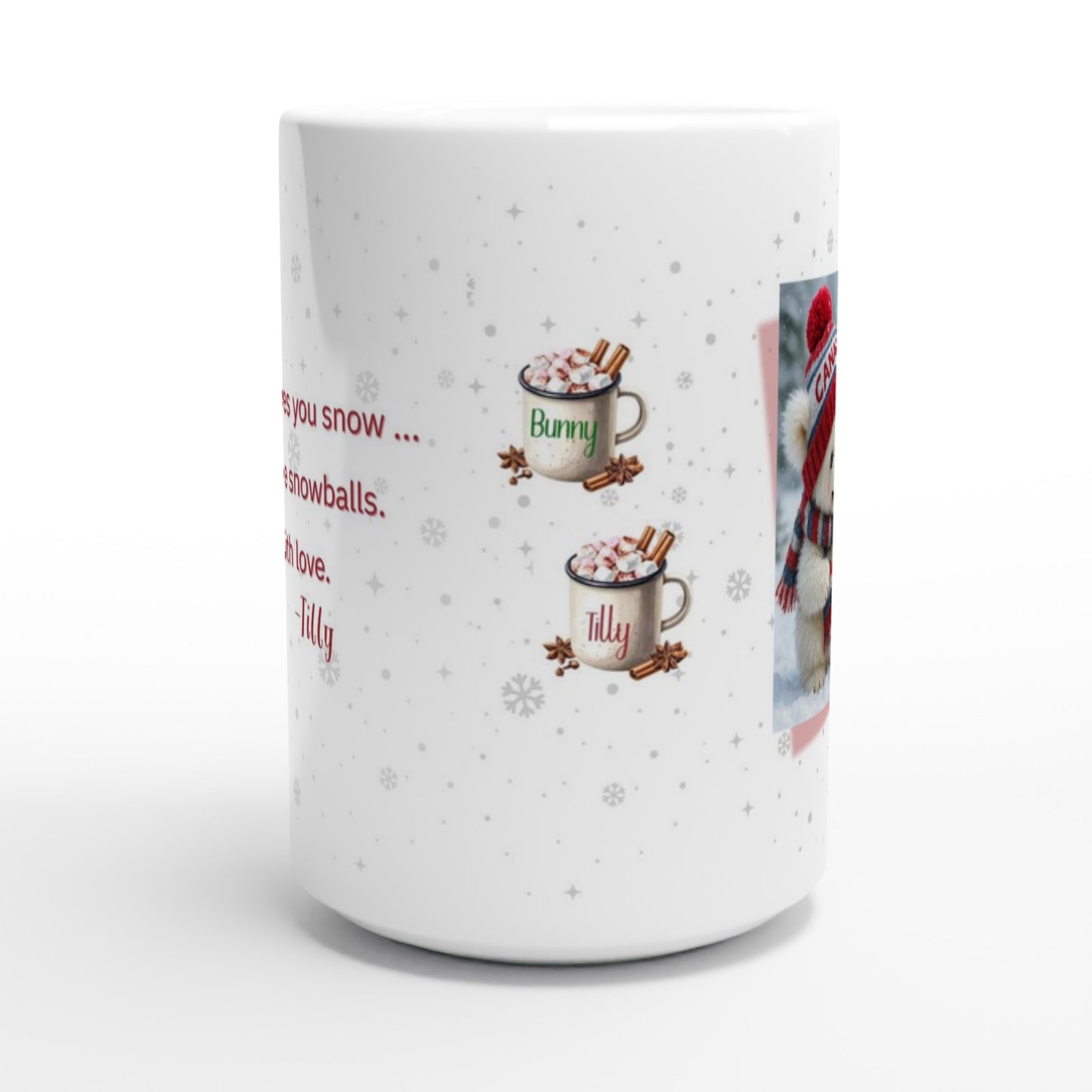 side view of hot chocolaate