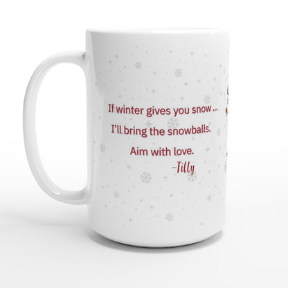 back side of ceramic 15  oz mug