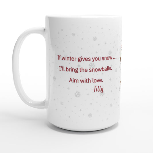 back side of ceramic 15  oz mug