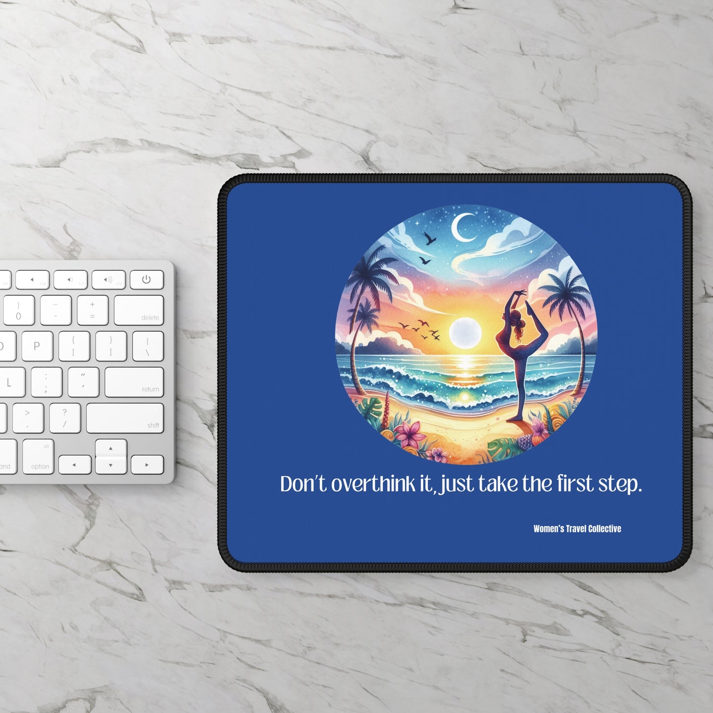9”x7” Anti-Slip Mouse Pad, Affirmation & Beautiful Yoga Design