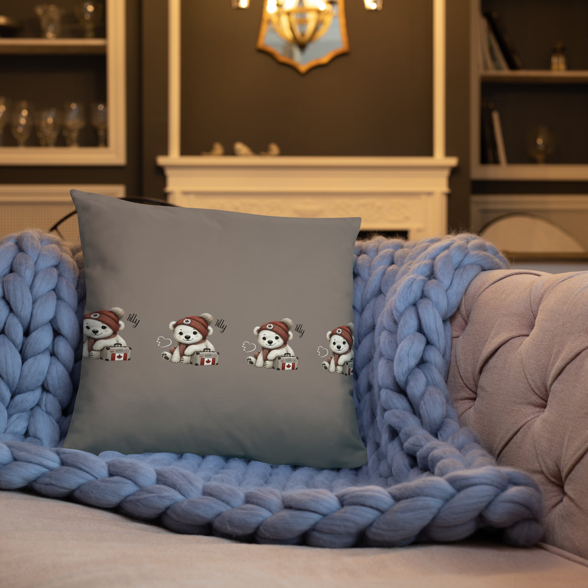 snuggle up with a Tilly design decorative pillow