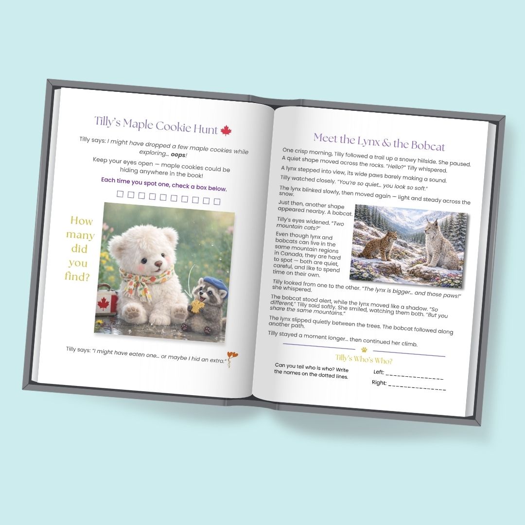 Tilly’s Great Canadian Trek: Screen-Free Family Activities Featuring Arctic & Mountain Animals