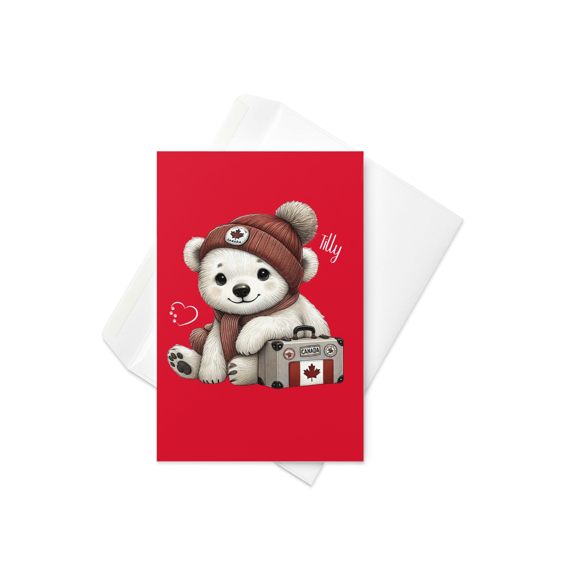 Tilly greeting card and envelope