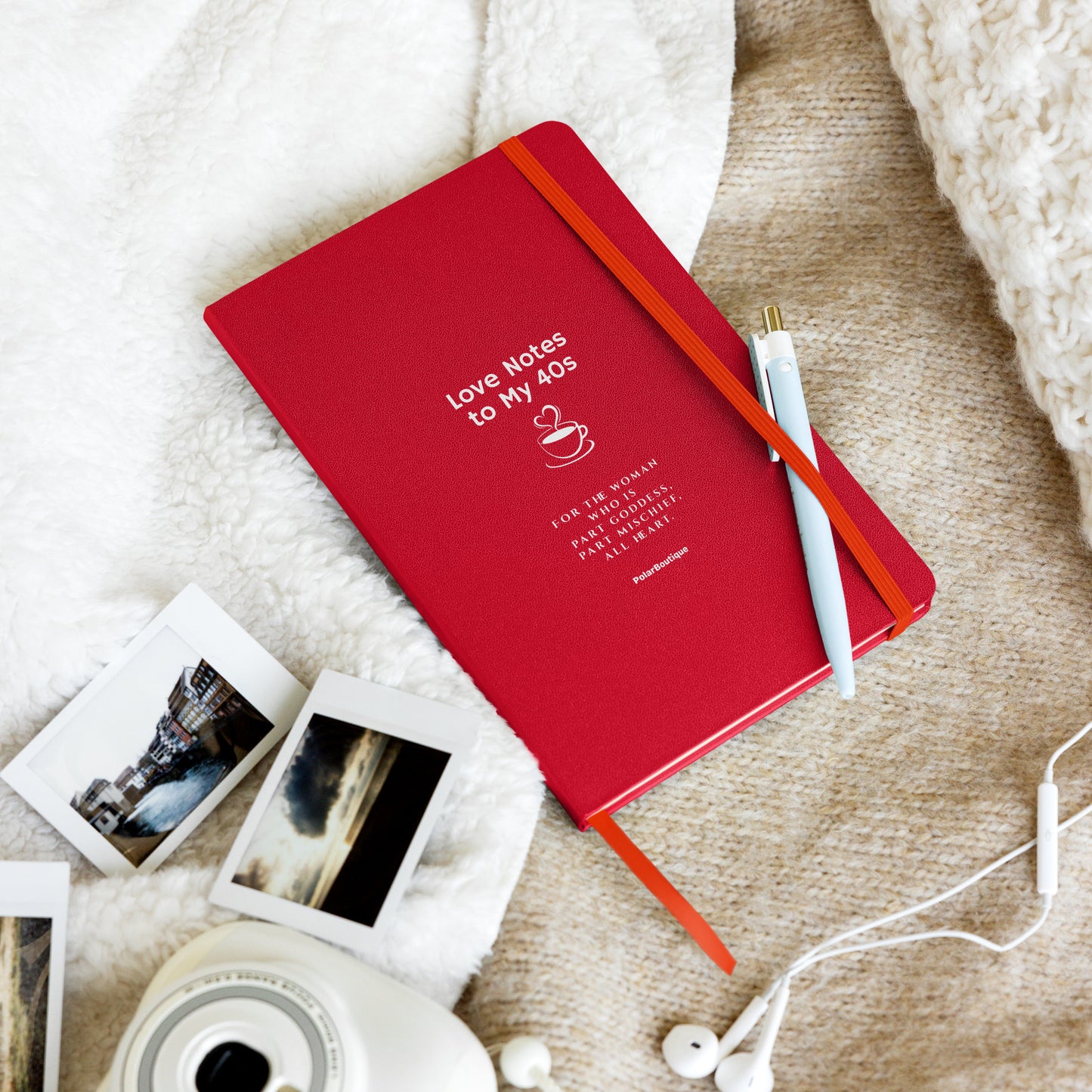 Love Notes to My 40s Journal in Red