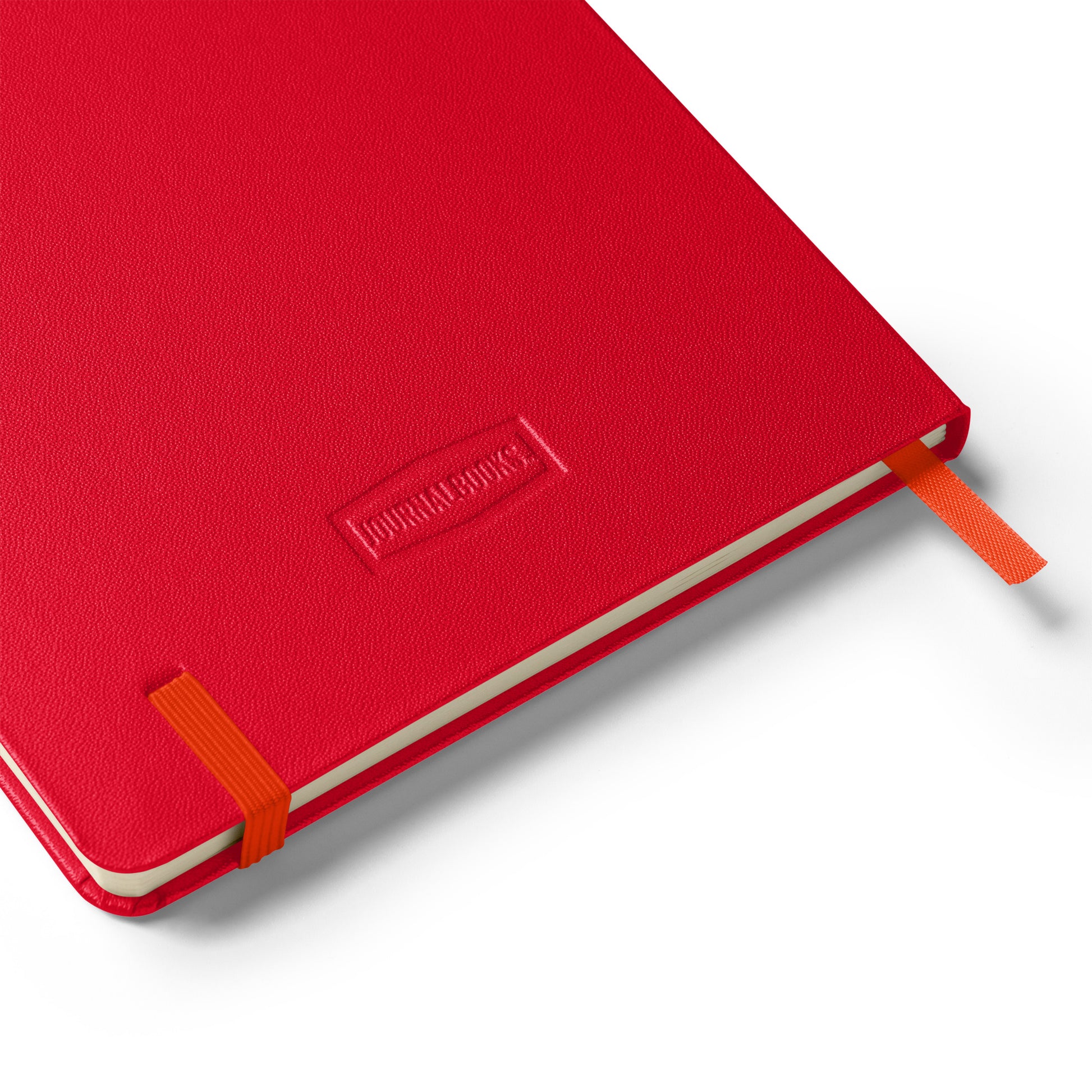back cover of red journal