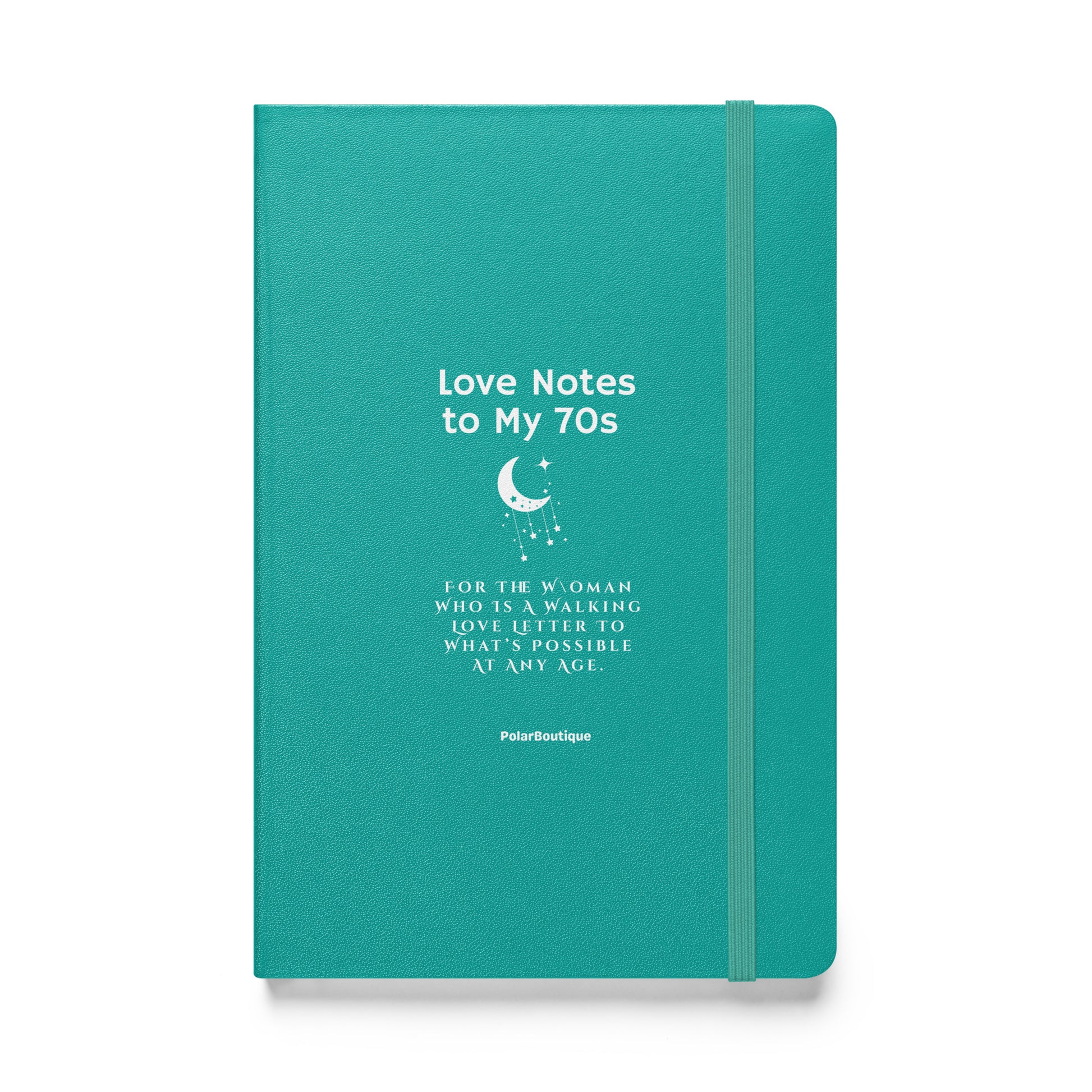 Love Notes to My 70s Journal in Aqua colour