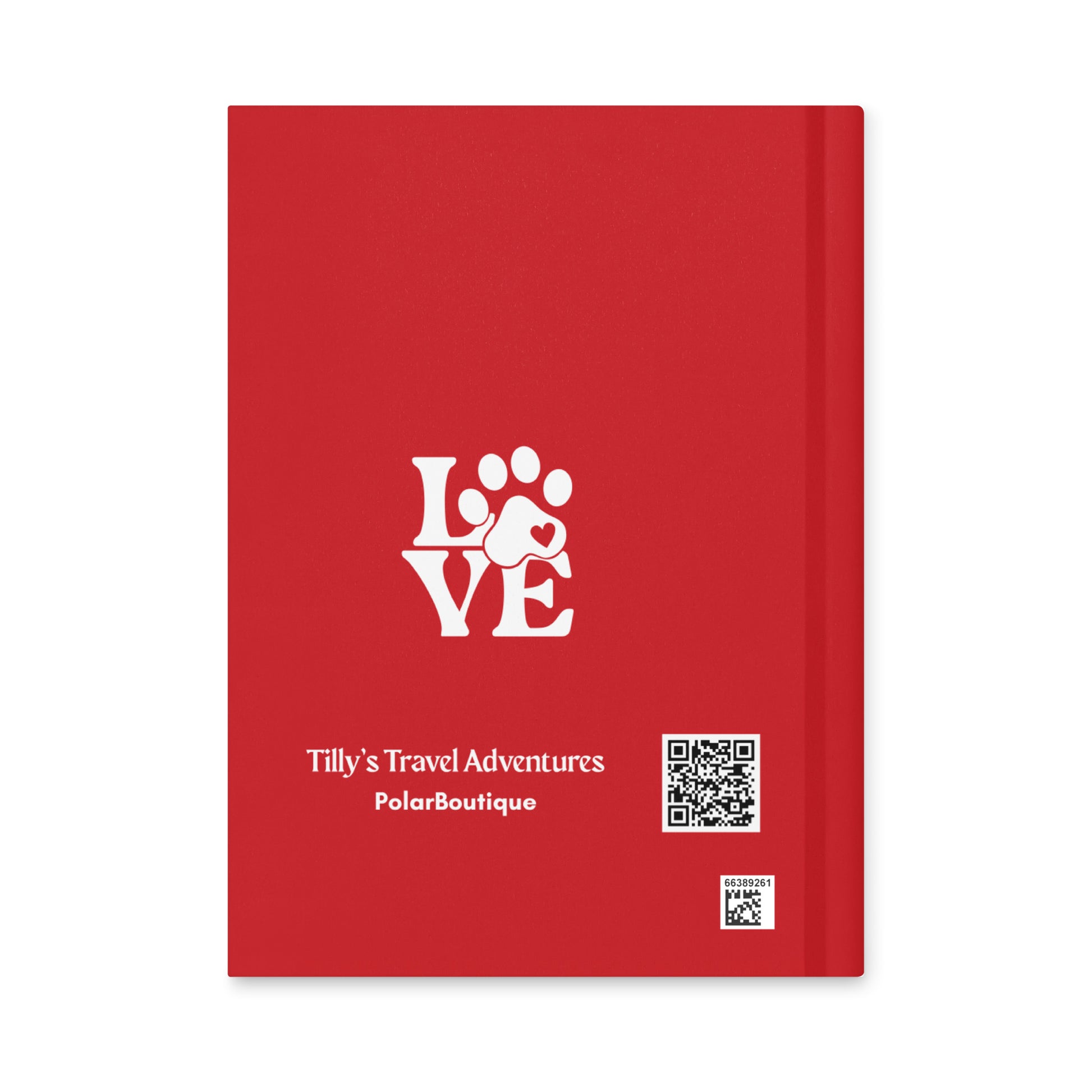 Tilly Travel Notes Red Hardcover Back
