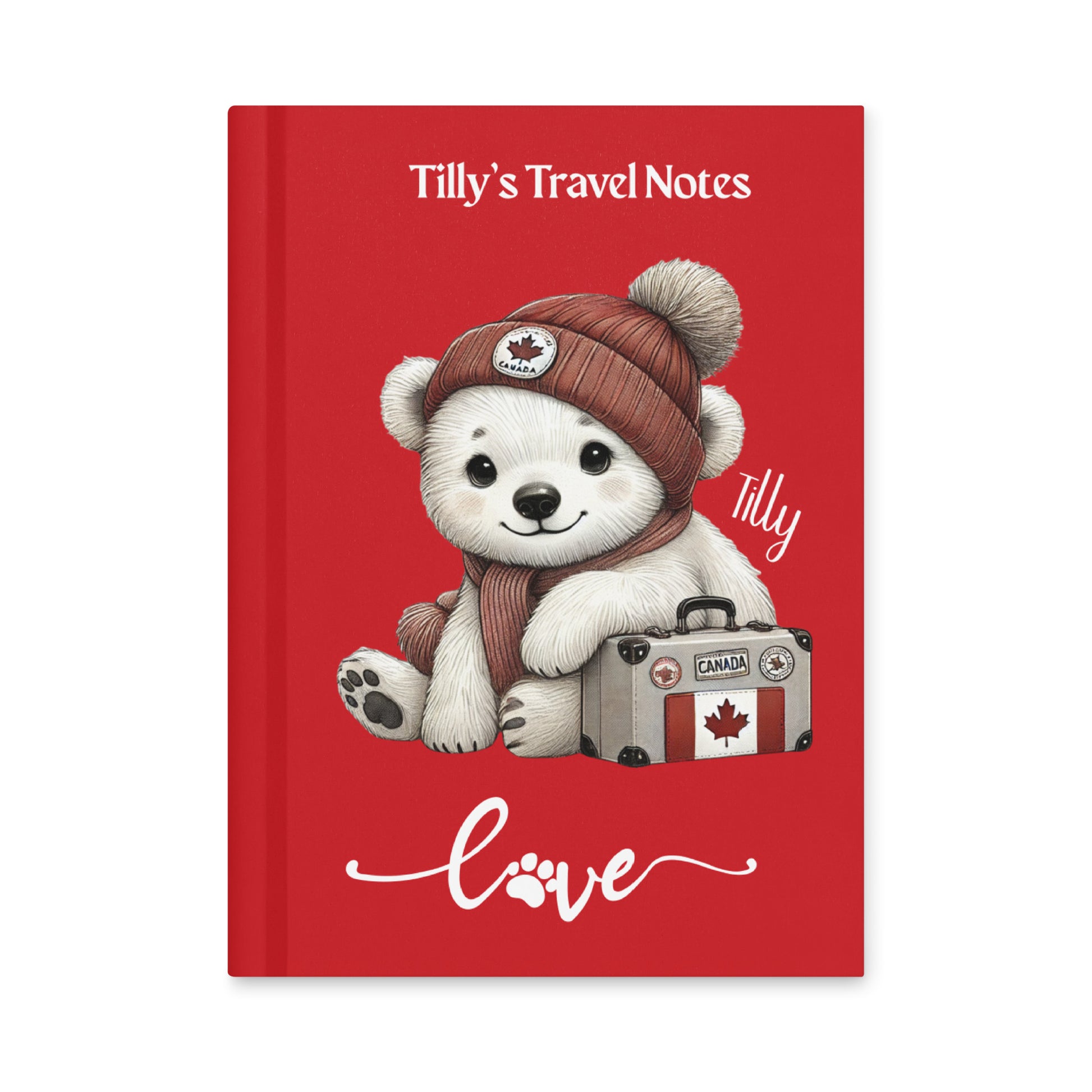 Tilly Travel Notes Red Hardcover Front