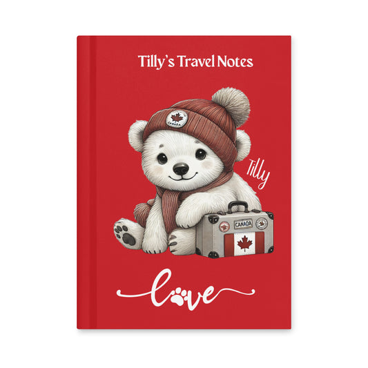 Tilly Travel Notes Red Hardcover Front