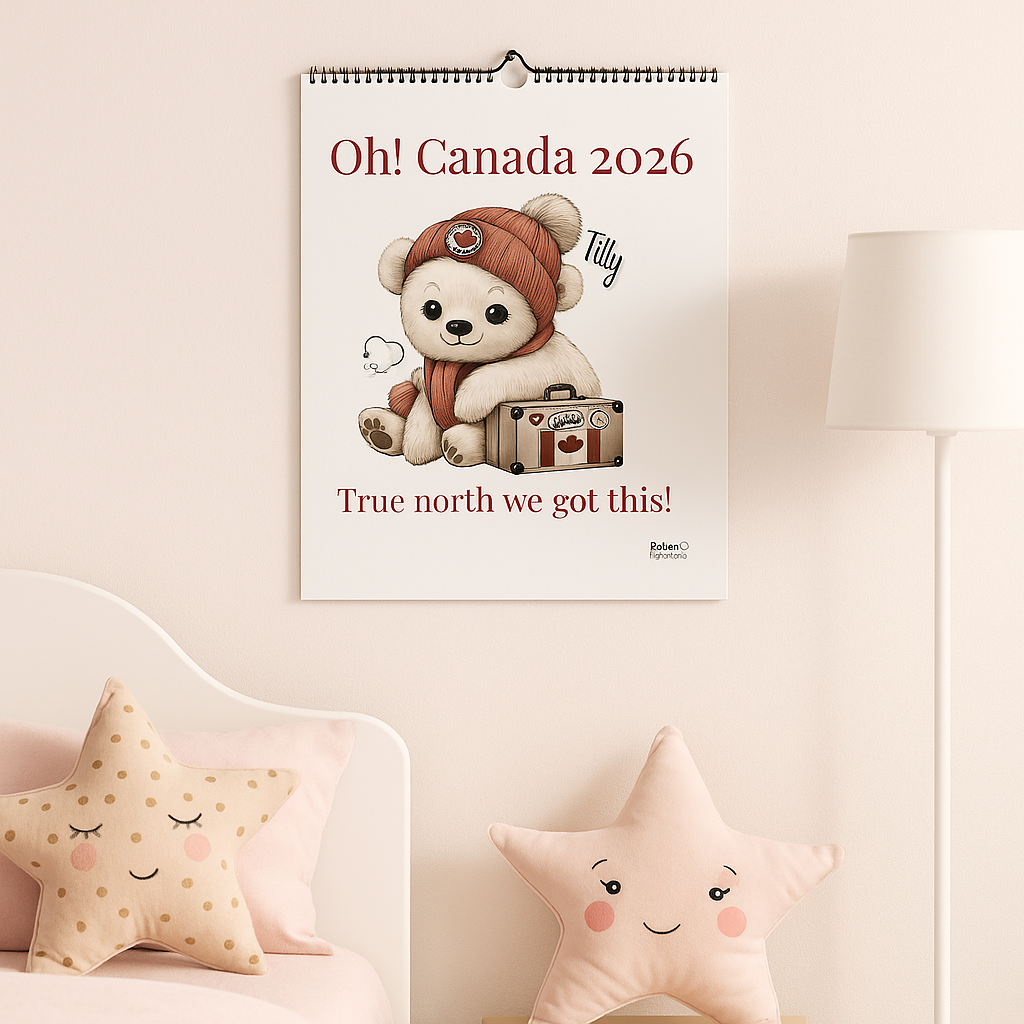 2026 Canada Wall Calendar | 12 Destinations / Fun Facts / Jan to Dec