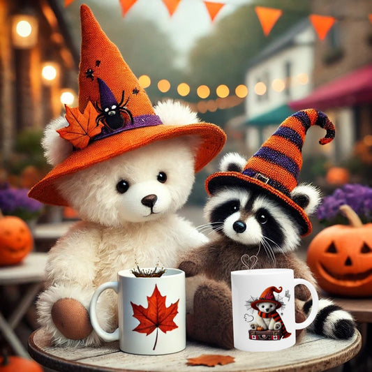 Halloween Mug, Tilly Polar Bear, Too Cute to Spook, 11oz, Eco-Friendly